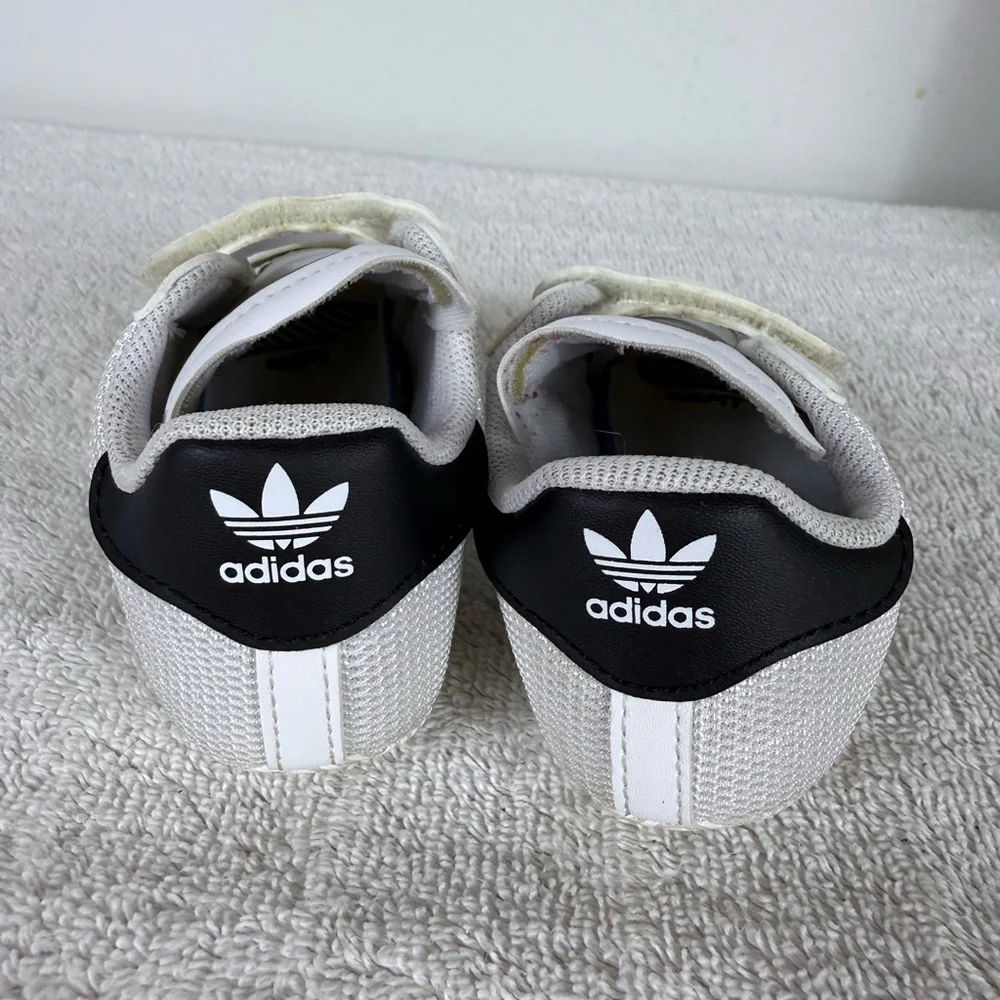 Adidas Superstar Ortholite Baby Infant Soft Shoes‎ Sneakers Black White Size 5